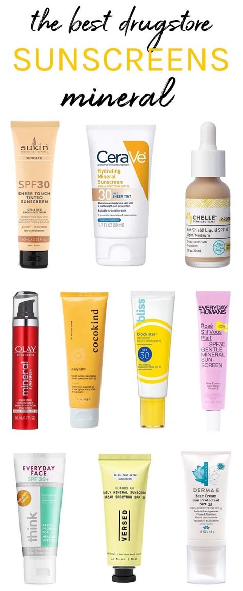 best drugstore facial sunscreen.